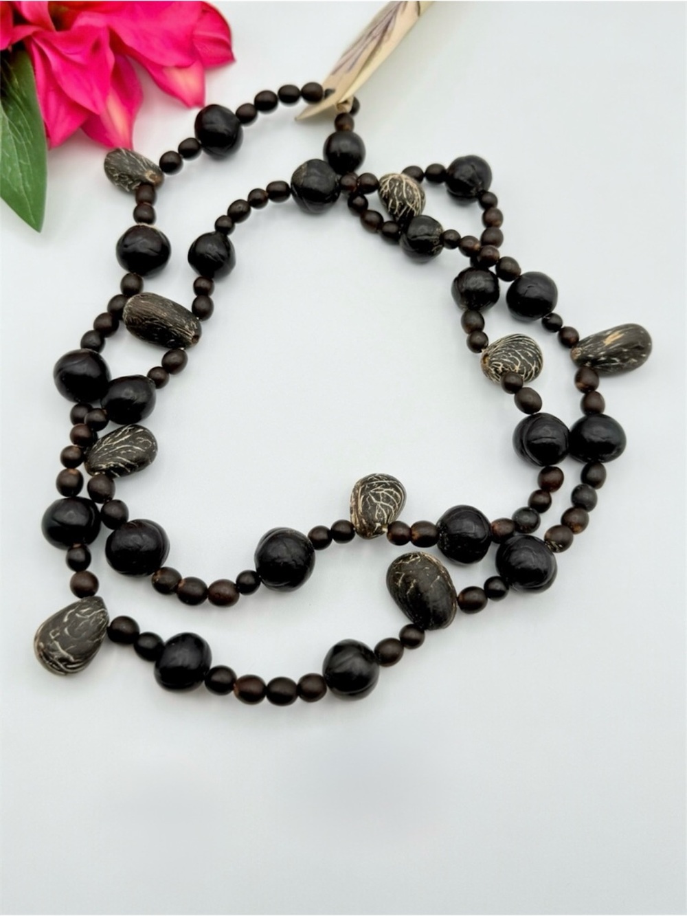 Amazonian Handmade Seed Pod Beaded Necklace Tribal Eco Friendly Kallari